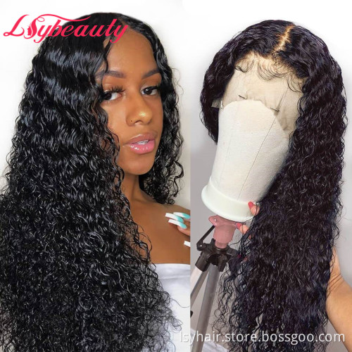 New Method Premade Fake Scalp Human Hair Lace Front Wigs Pre plucked Brazilian Deep Curly Amazon Wigs Glueless Lace Wigs